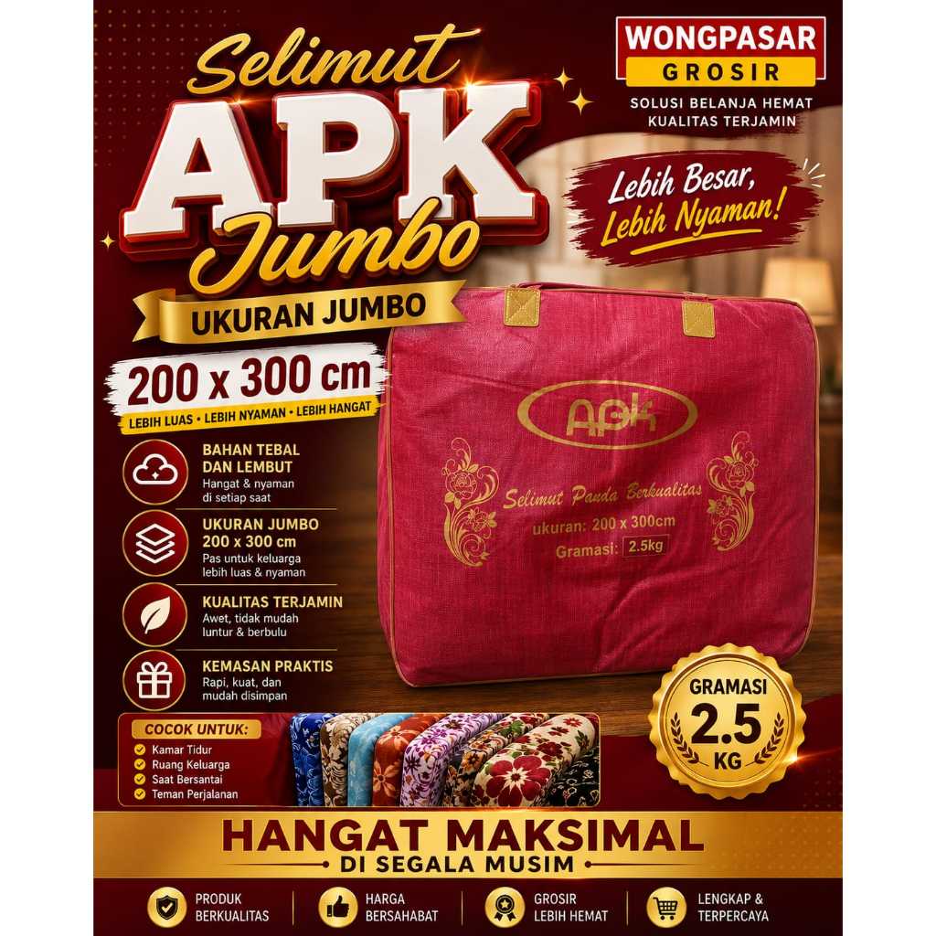SELIMUT APK JUMBO UK 200 X 300 TERBARU