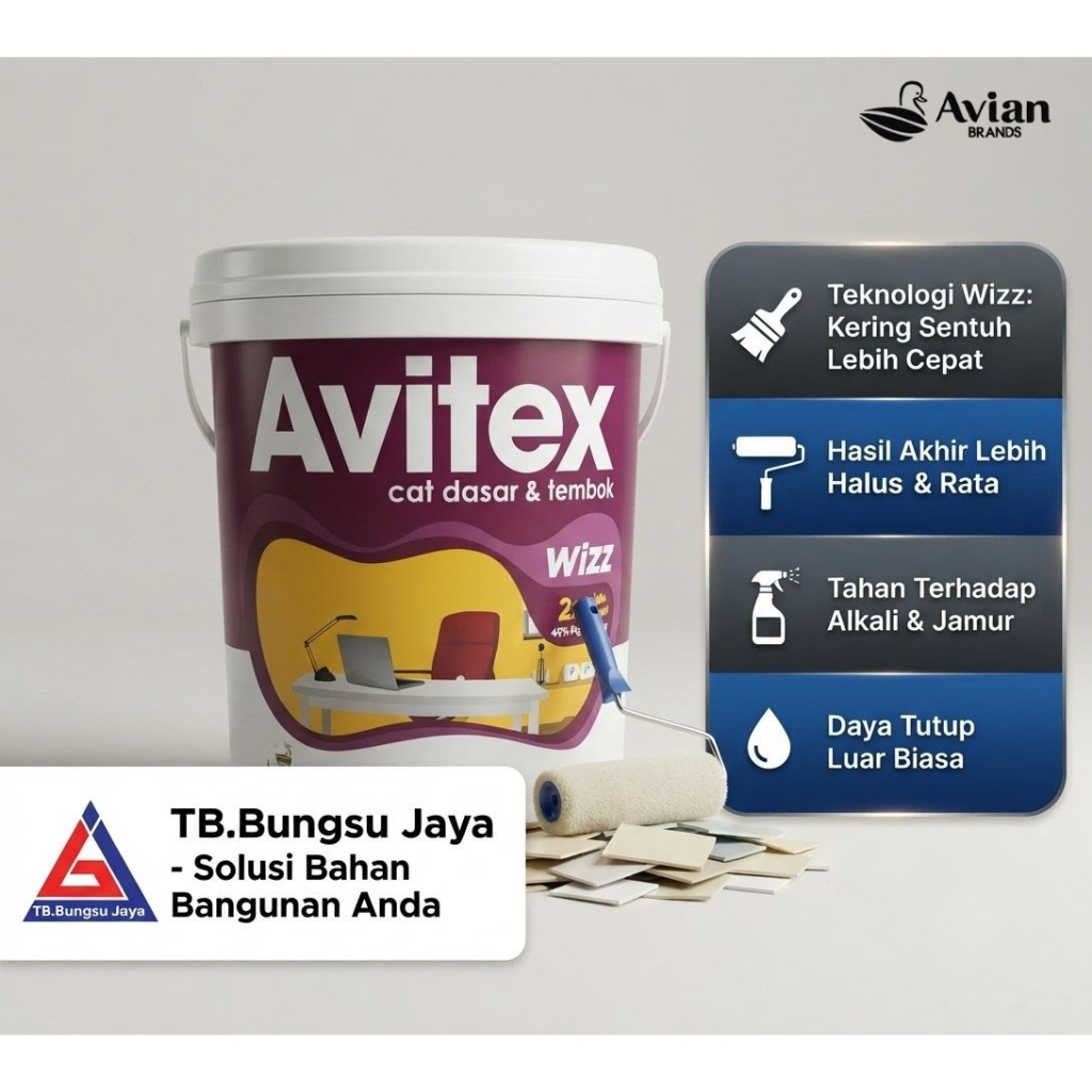 Cat Tembok / Cat Plafon AVITEX WIZZ 20 KG