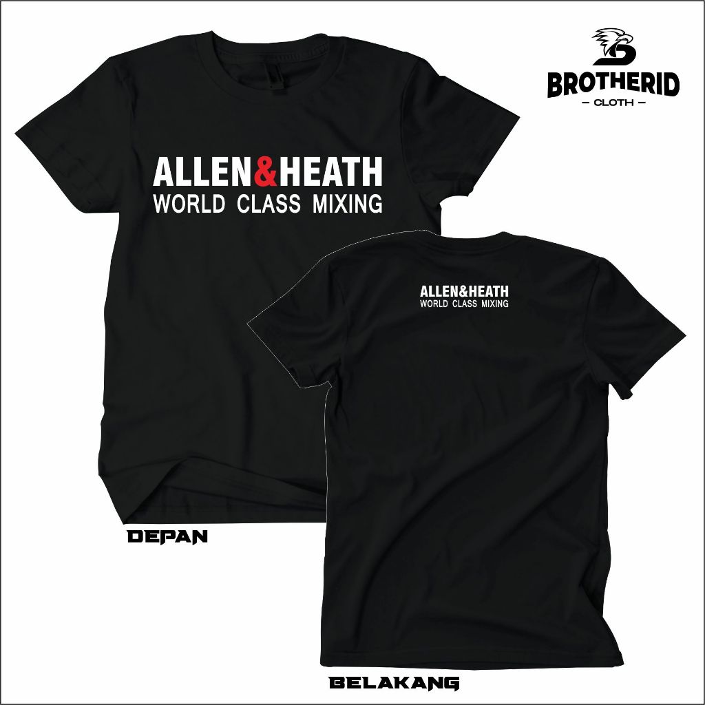 Kaos Allen & Heath Mixer Audio Baju Operator Sound System Original