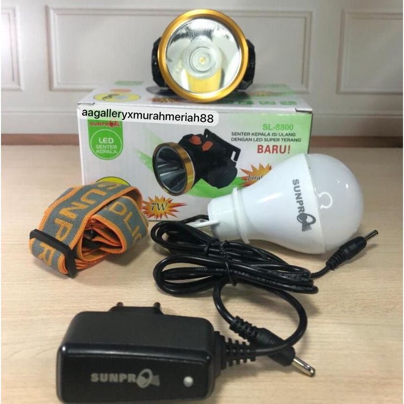 Sunpro Senter Kepala Lampu Emergensi sl 8125 909 8827 8810 8808 8827 8838 8812 8802 8848 8818 8807