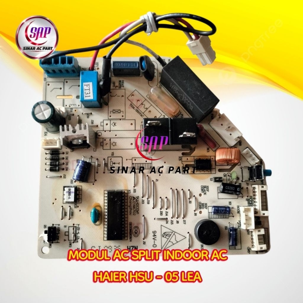 HAIER MODUL PCB AC SPLIT INDOOR AC HAIER HSU - 05 LEA UNIT ASLI COPOTAN