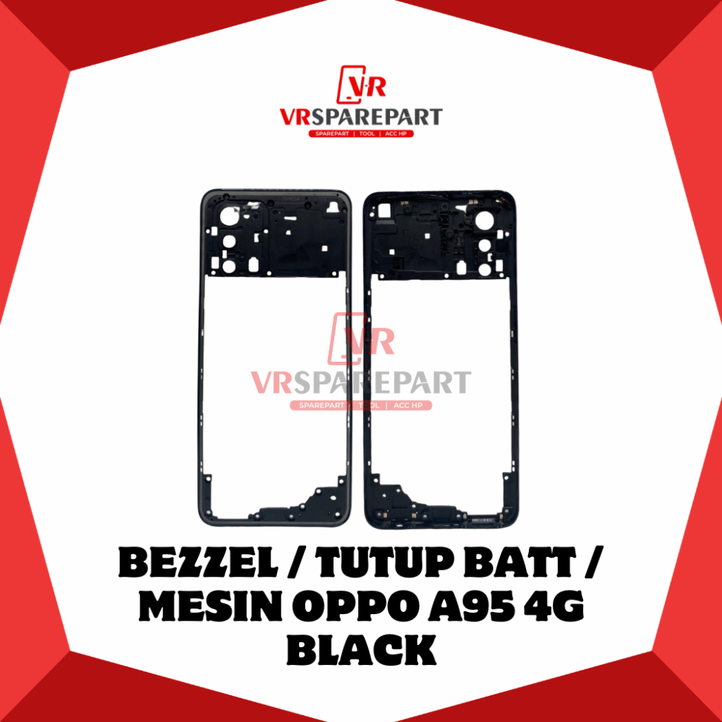 TUTUP BATERAI OPPO A95 4G / TUTUP MESIN / BATRE