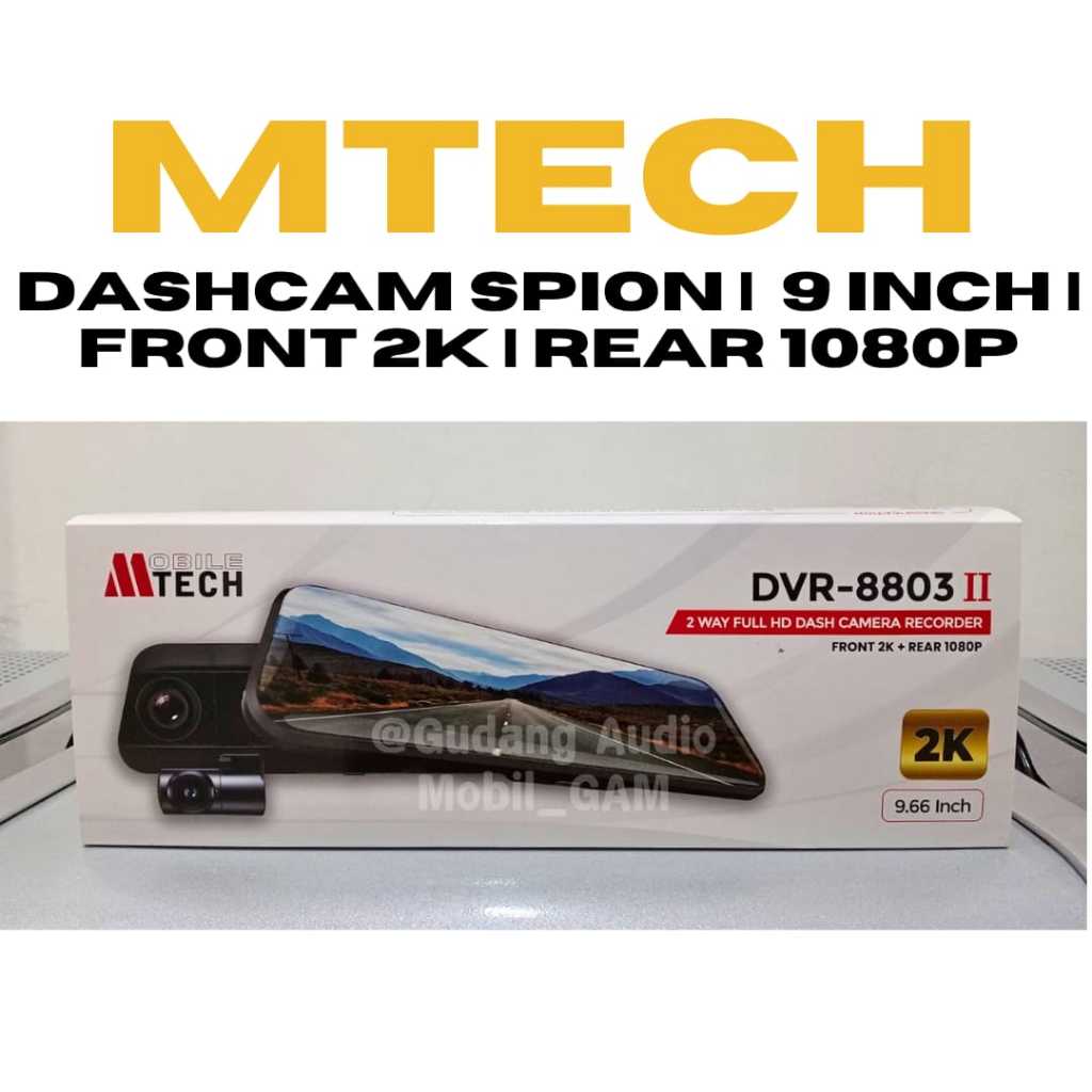 KAMERA SPION DVR DASHCAM MTECH DVR 8803 9 INCH