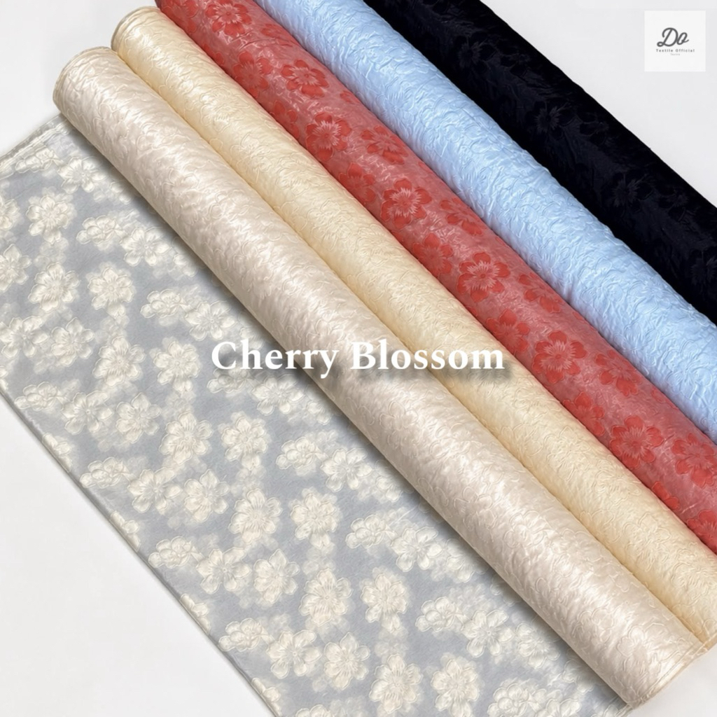 KAIN ORGANZA JACQUARD EMBOS CHERRY BLOSSOM