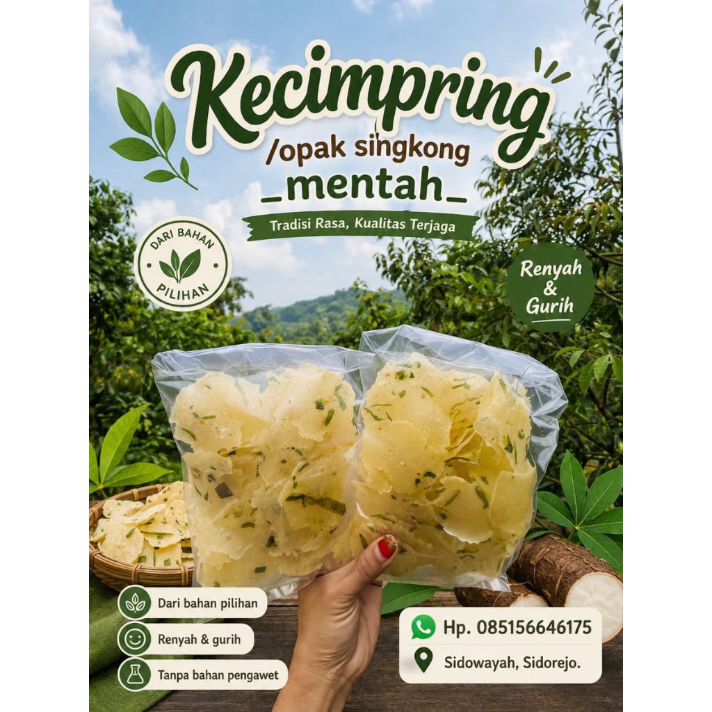 kecimpring/opak mentah