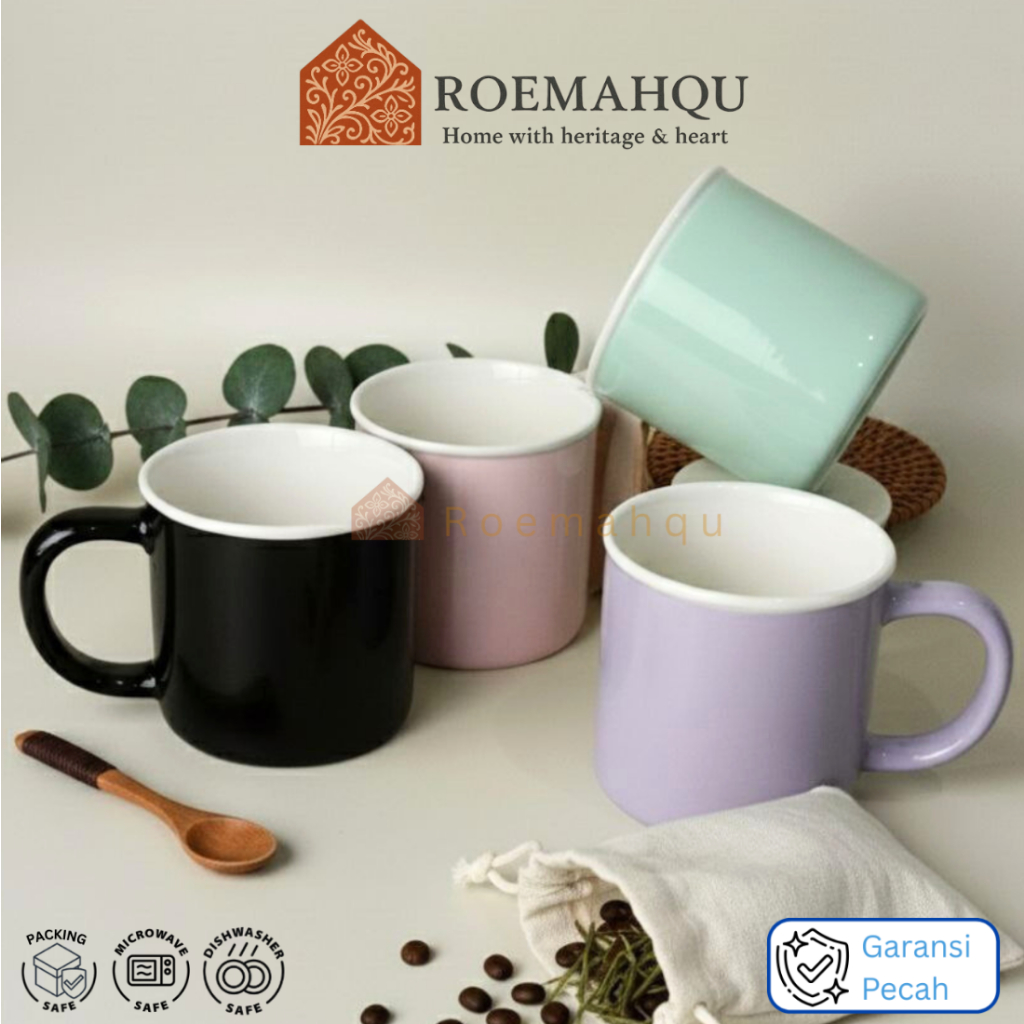 PYRAMID 5001 Mug Warna Keramik I 500 ml I mug keramik I gelas keramik I porcelain mug
