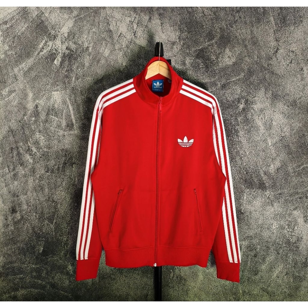 (TRACKTOP ADIDAS FIREBIRD OLD SERIES RED STRIP WHITE)