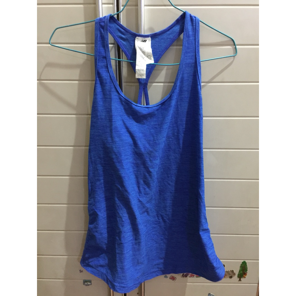Baju Olah Raga Wanita Tanktop NewBalance Biru