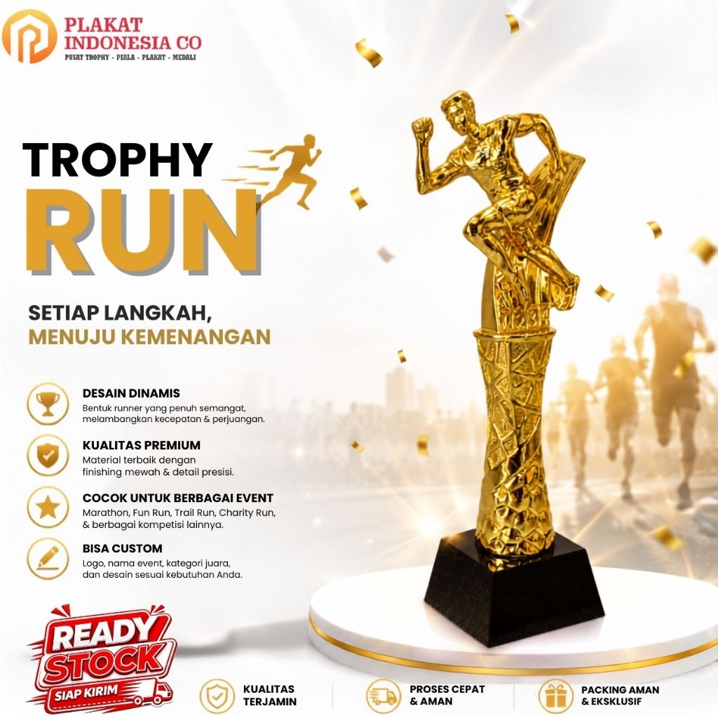 Trophy Run, Piala Running 10 K, Lomba Lari, Trophy Lari, Piala lomba