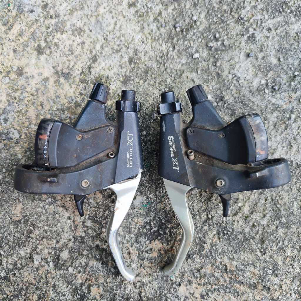 Brake shifter shimano deore xt ST-M739 Mtb gravel commuter touring sepeda