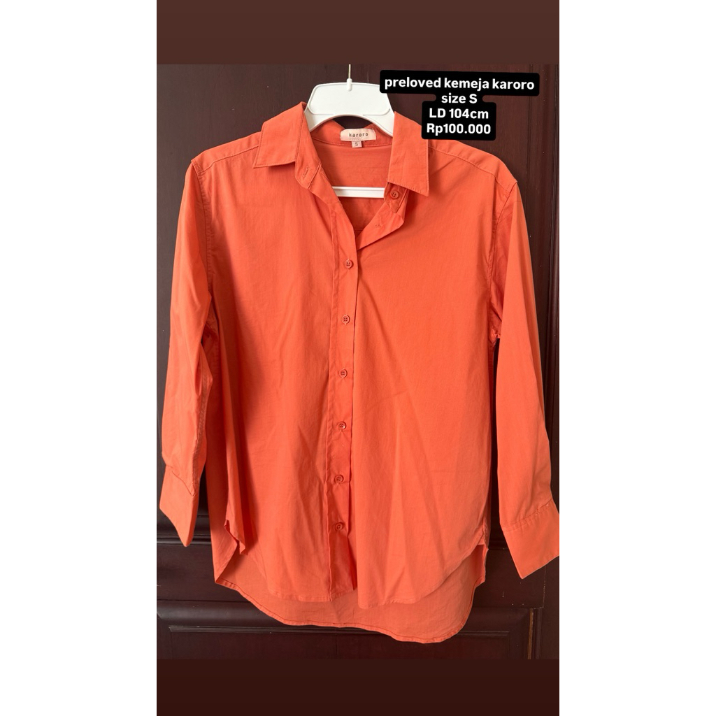 preloved kemeja karoro