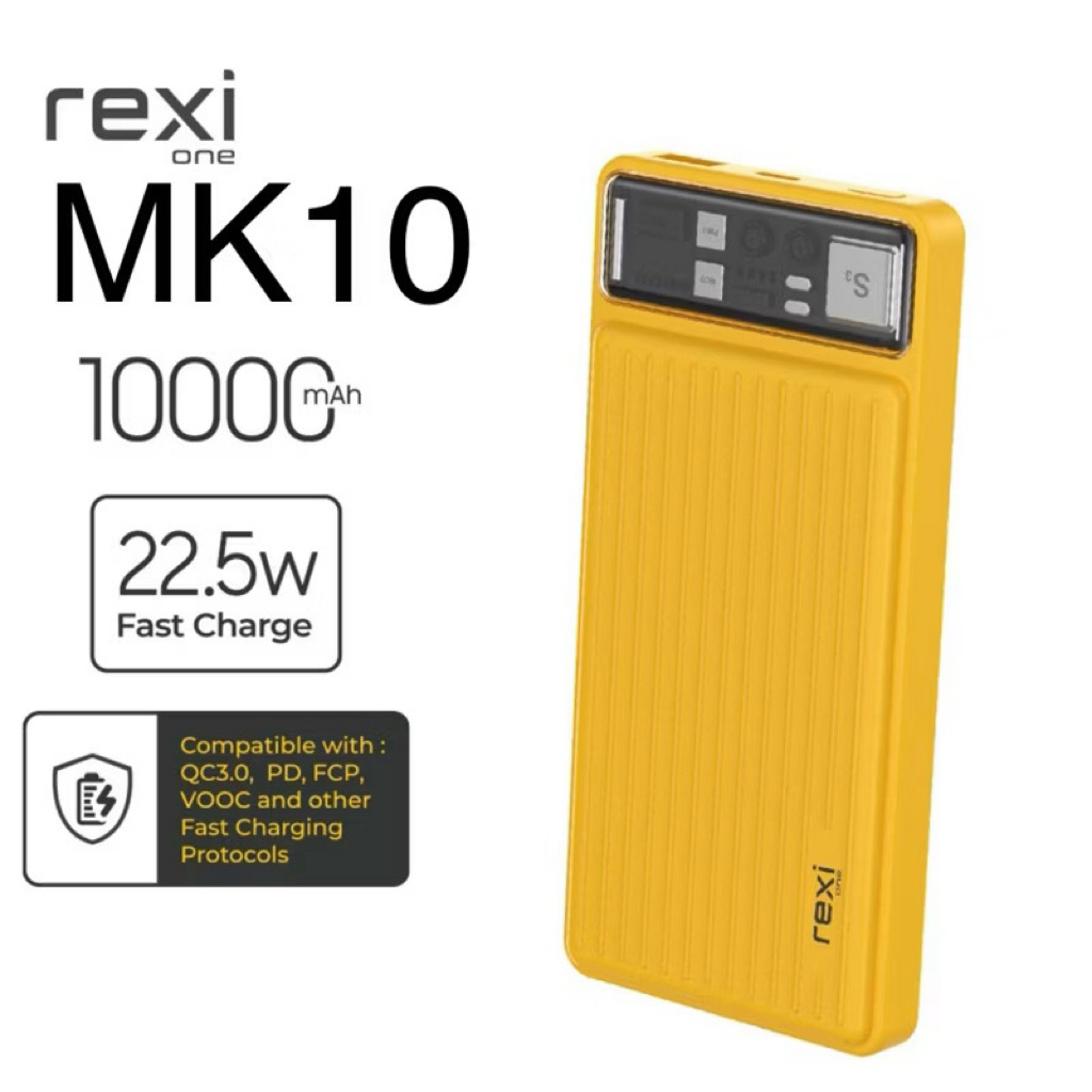 Rexi MK10 Powerbank 10.000Mah Power Delivery 20W Quick Charging