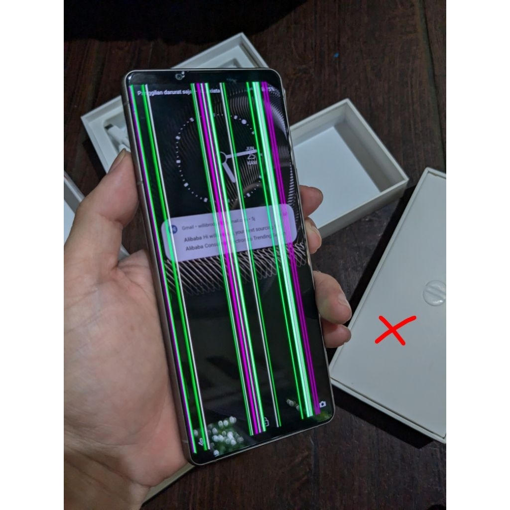 Sony Xperia 5 Mark III, greenline