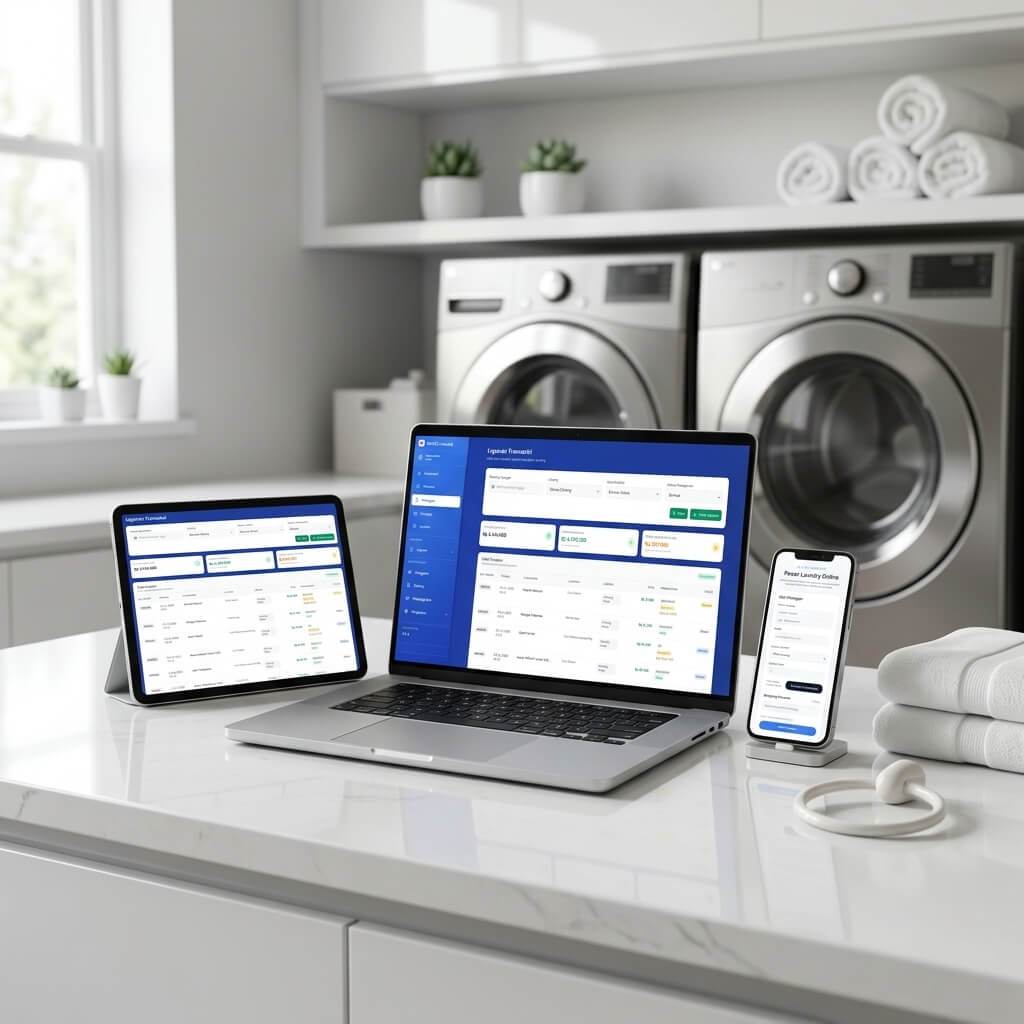 Laundry - Sistem Manajemen Laundry Modern | Source Code Laravel | Kasir Laundry | Tracking Pesanan