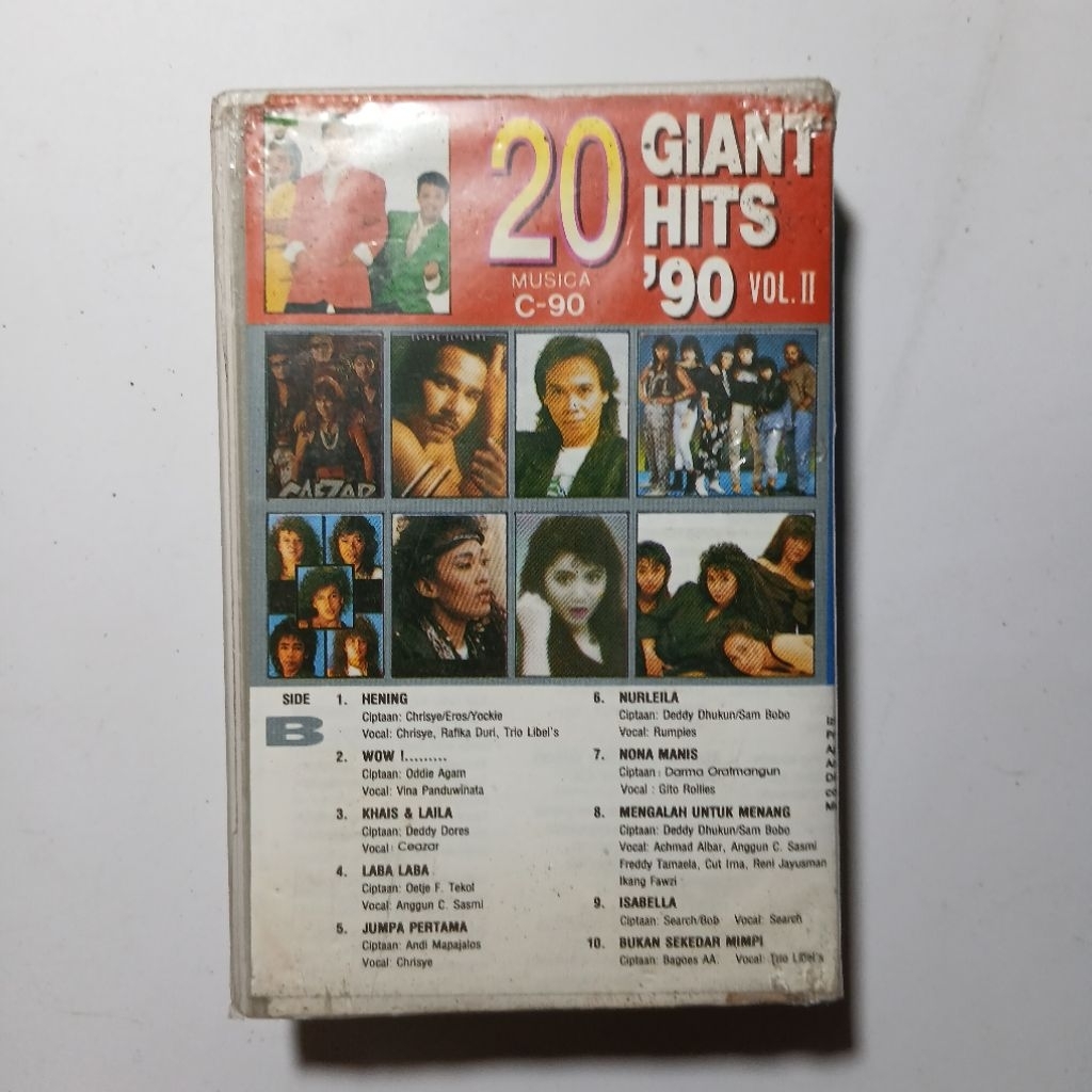 Kaset 20 Giant Hits 90 Vol 2