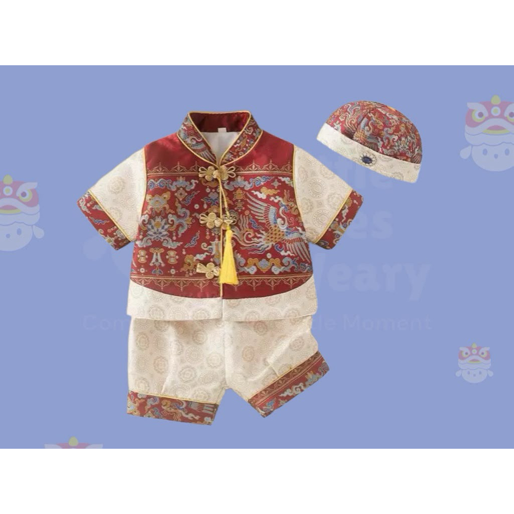 Cheongsam Baby Set + Hat | Lume Preloved