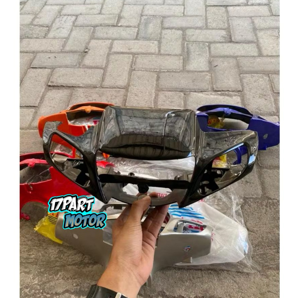 batok depan yamaha F1ZR hitam original abs tebal kilap
