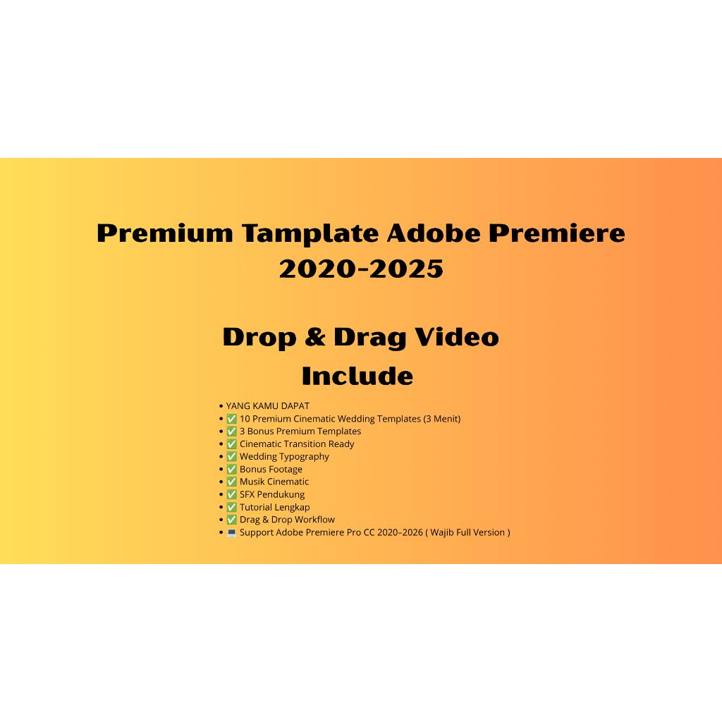 Premium template adobe premiere untuk pemula