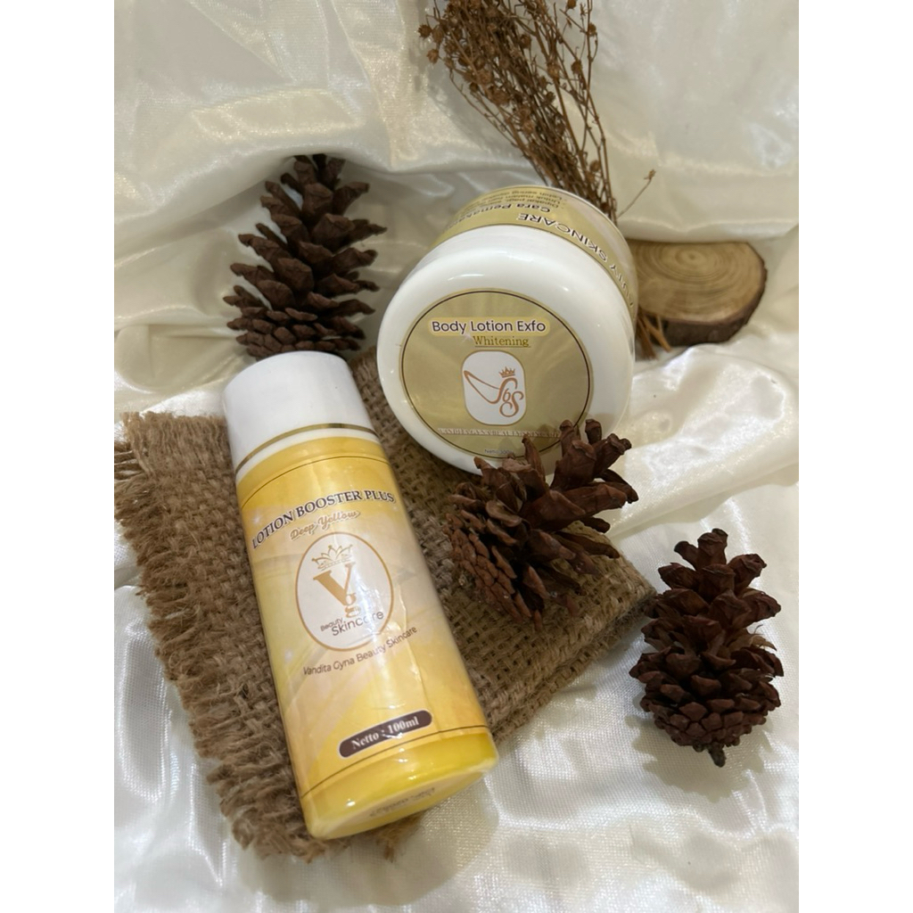 PAKET HEMAT LOTION BOOSTER PLUS DEEP YELLOW+BODY LOTION EXFO/LOTION PEMUTIH/LOTION ANGGUR/HB SKIN GL
