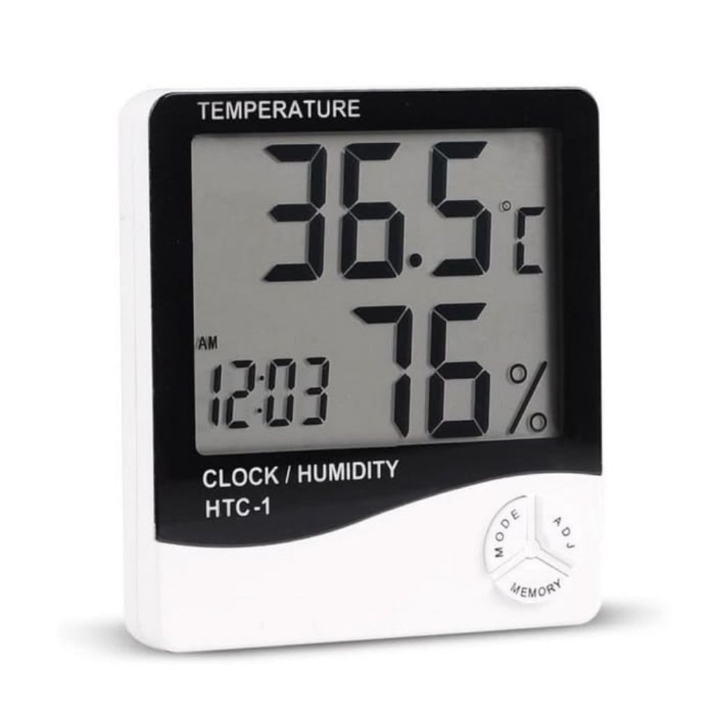 DR Gray HTC Termometer Higrometer Ruangan Digital