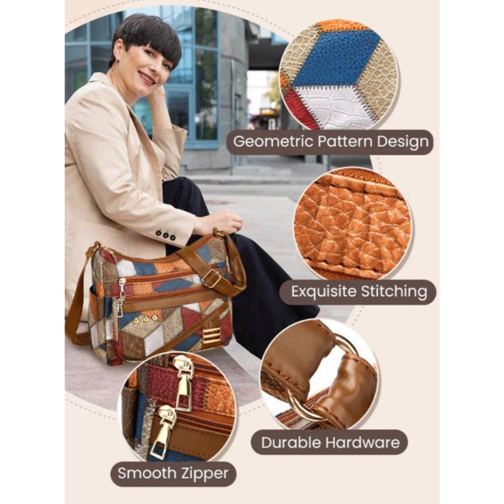 Tas Selempang Wanita FAMELA / LV168 Diamond Tote Bag