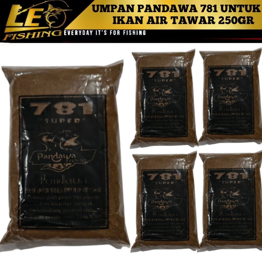 UMPAN 781 SUPER 250G PANDAWA UNTUK SEGELA IKAN AIR TAWAR TOMBRO PATIN GURAME LELE MUJAIR