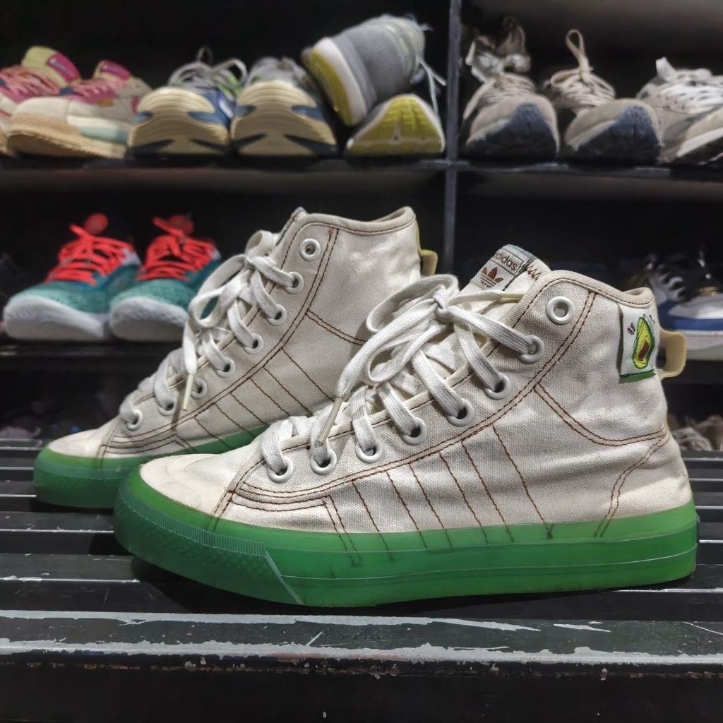 SEPATU SEKEN_NIZZA HI RF WHITE GREEN - 40