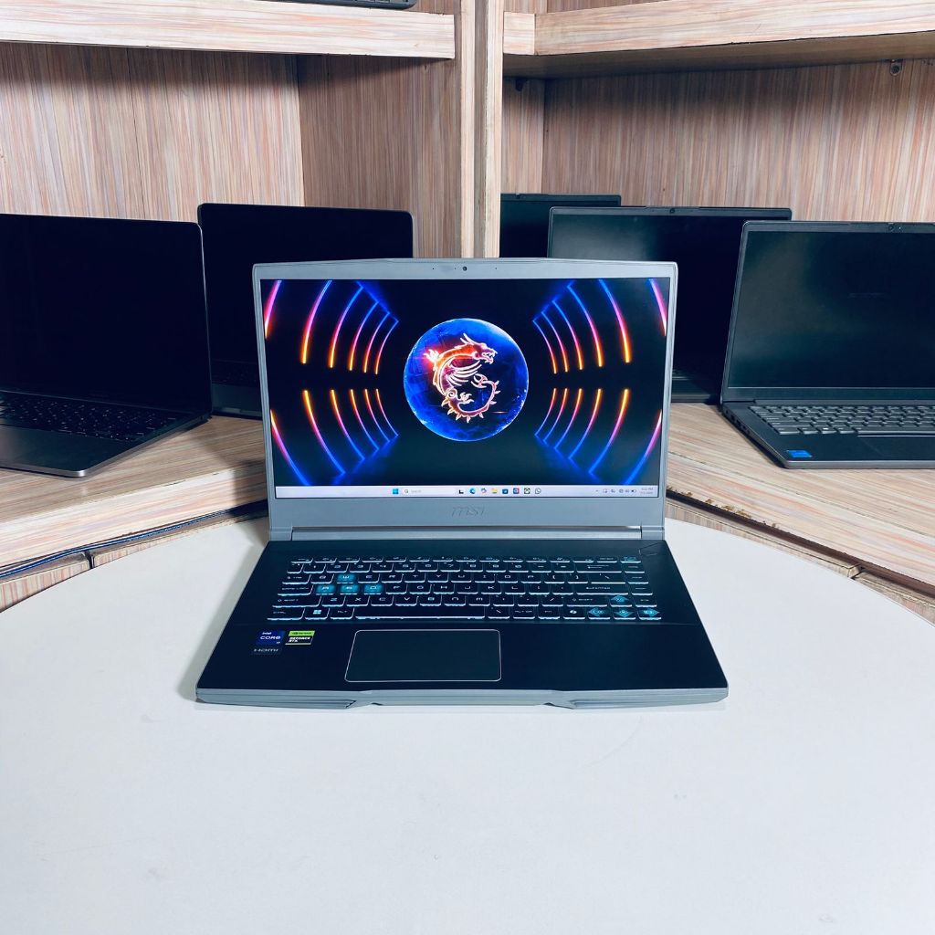 MSI Thin 15 Core i7 12650H RTX 2050 RAM 8GB SSD 512GB Laptop Gaming FHD Garansi Toko