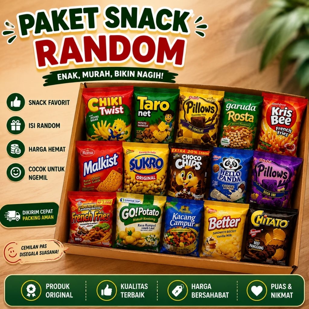 PAKET SNACK MURAH JAJANAN MURAH PAKET SNACK MAKANAN RINGAN SERIBUAN