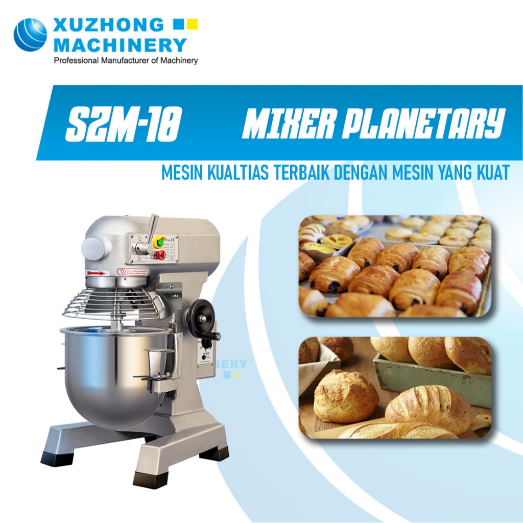 Mixer Planetary, Dough Mixer, Planetary MIxer, Mesin Pengaduk Adonan Roti, Mixer Roti SZM-10G