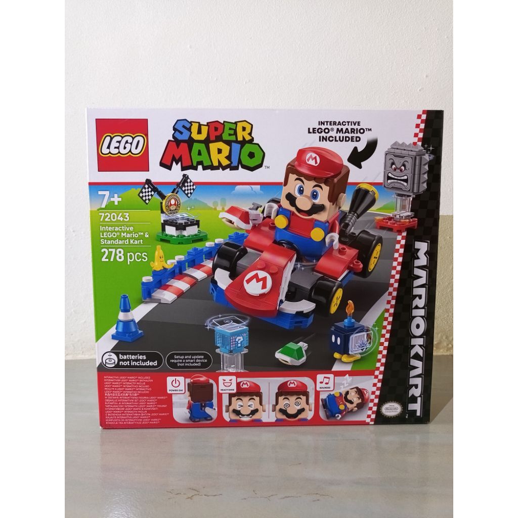 LEGO Super Mario Kart. Mainan LEGO Super Mario Go Kart Original
