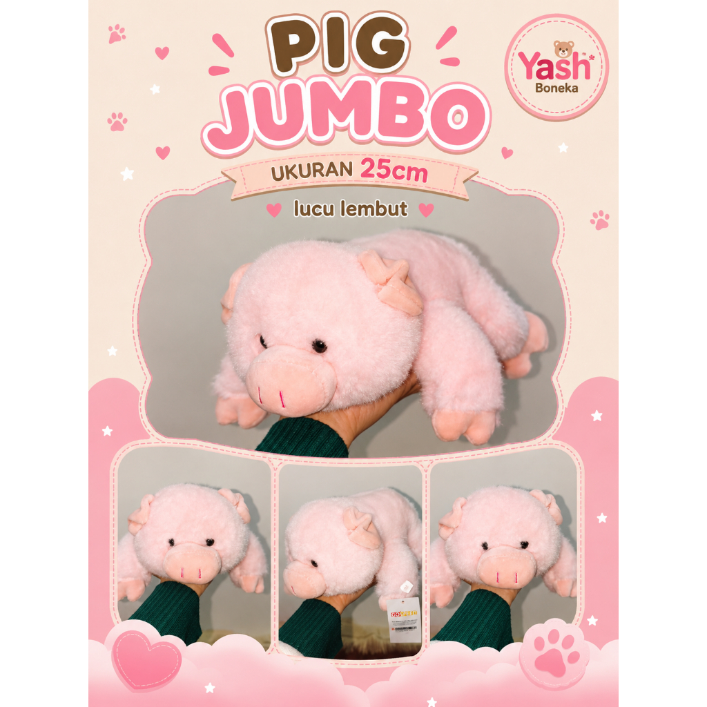 Boneka Capit Hi Funny Pig Jumbo