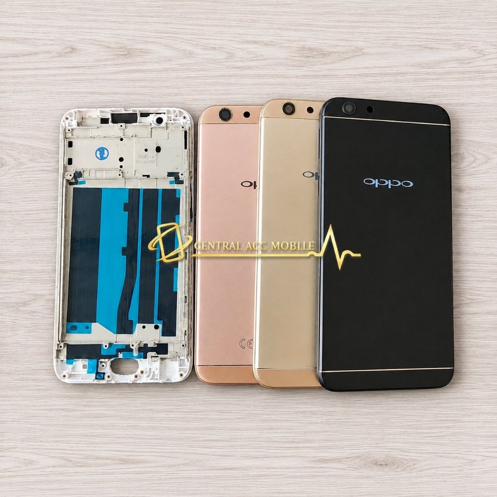 Casing Kesing Full Set Oppo F1S Backdoor + Frame Lcd Cesing Housing Fulset + Tombol