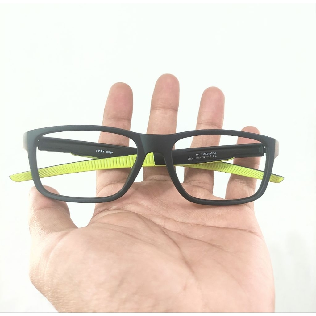 Kacamata Retro Vintage Model Sport OX8161 Satin Black Dengan Desain Yang Clasik Dan Elegan Unisex