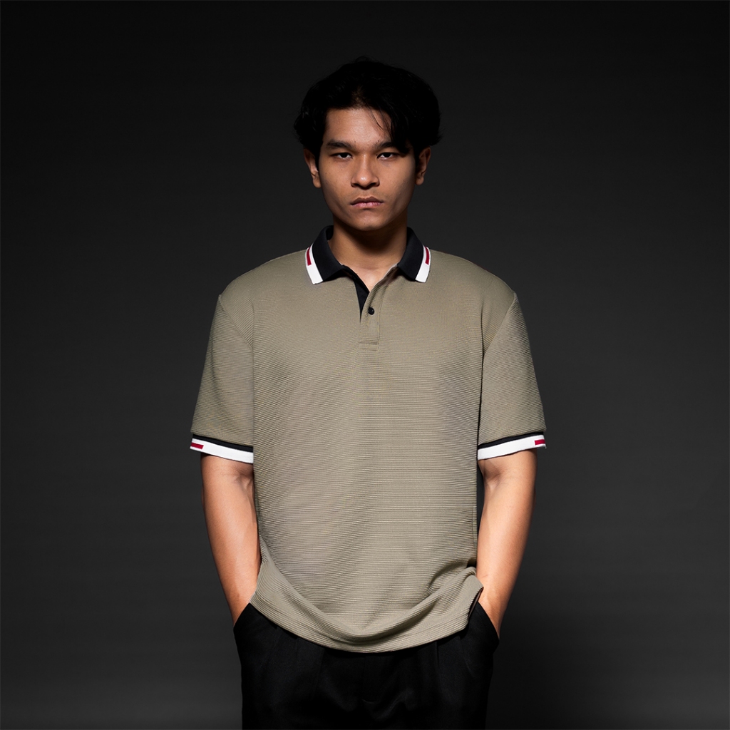 POSHBOY Polo Shirt Pria Warna Khaki - Kaos Polo Pria Lengan Pendek Harlem