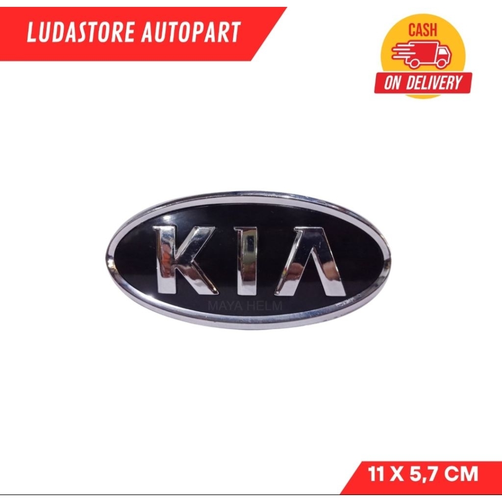 Emblem Timbul Mobil Logo KIA