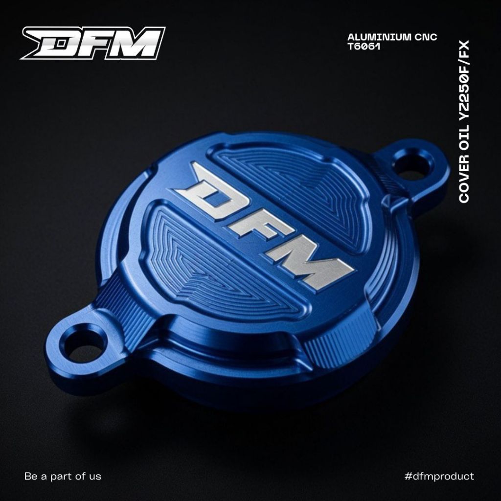 Cover Blok Oli cnc Yz 250F FX tutup filter oli Yamaha yz 250f Fx DFM Racing Factory