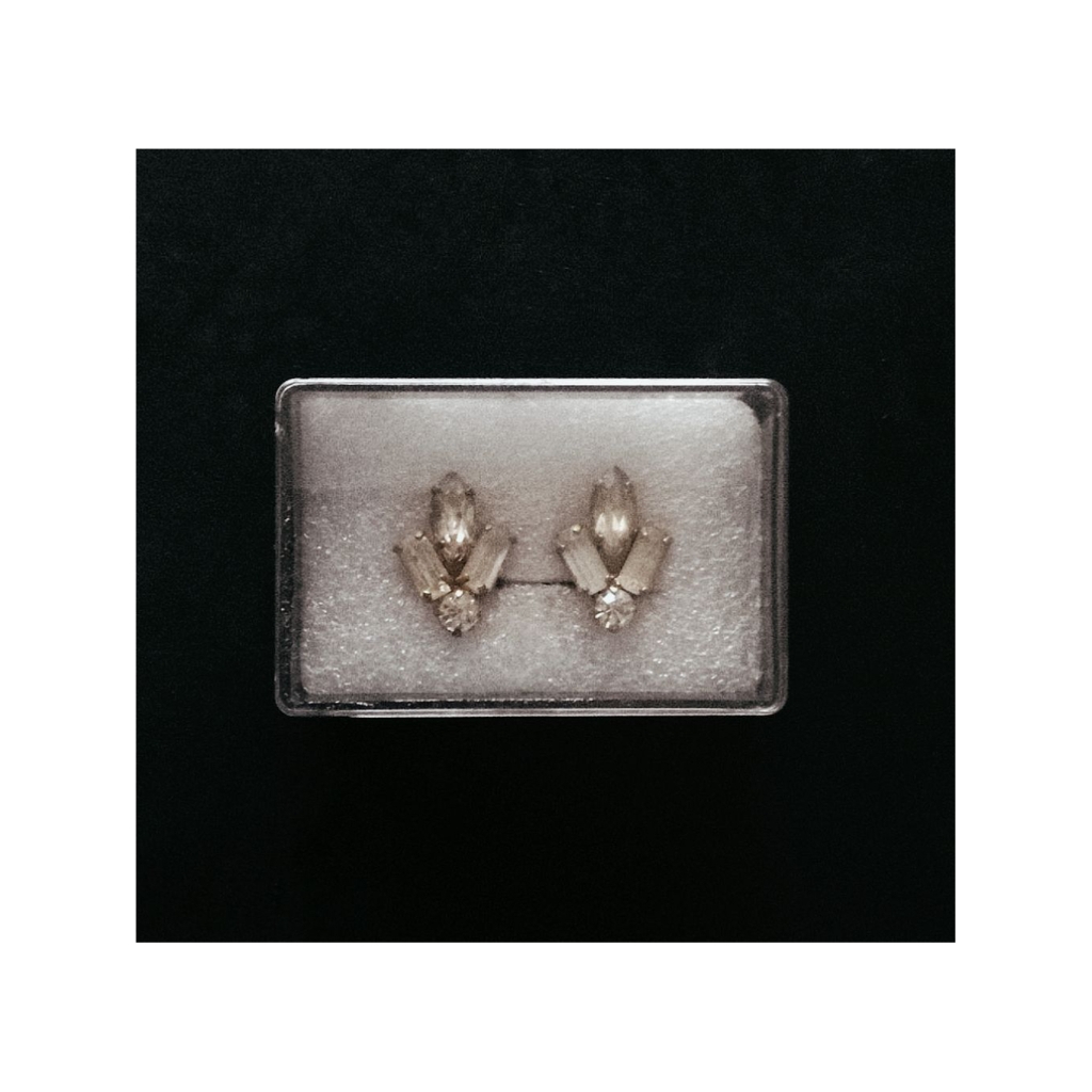 Anting antique 1950s rhinestone