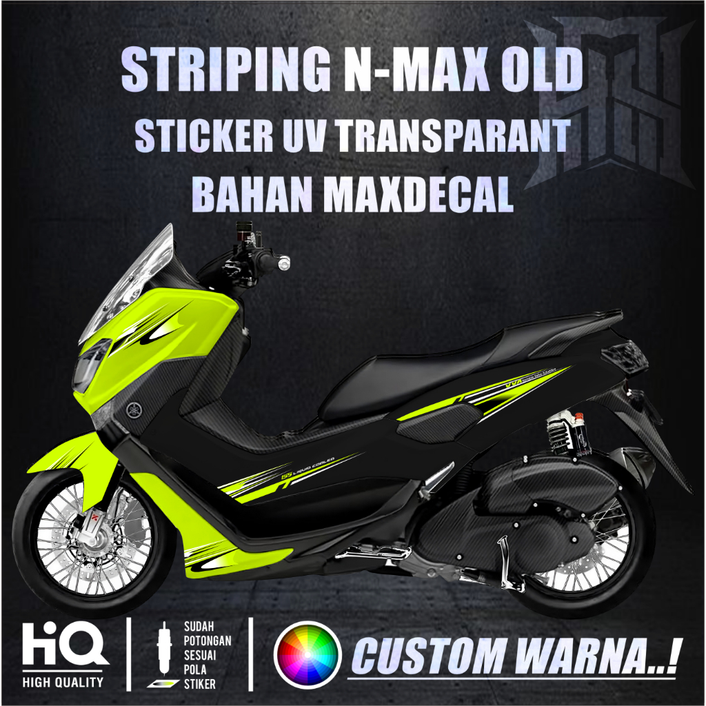 STRIPING LIVERY NMAX OLD STIKER TRANSPARANT UV MAXDECAL SIMPLE