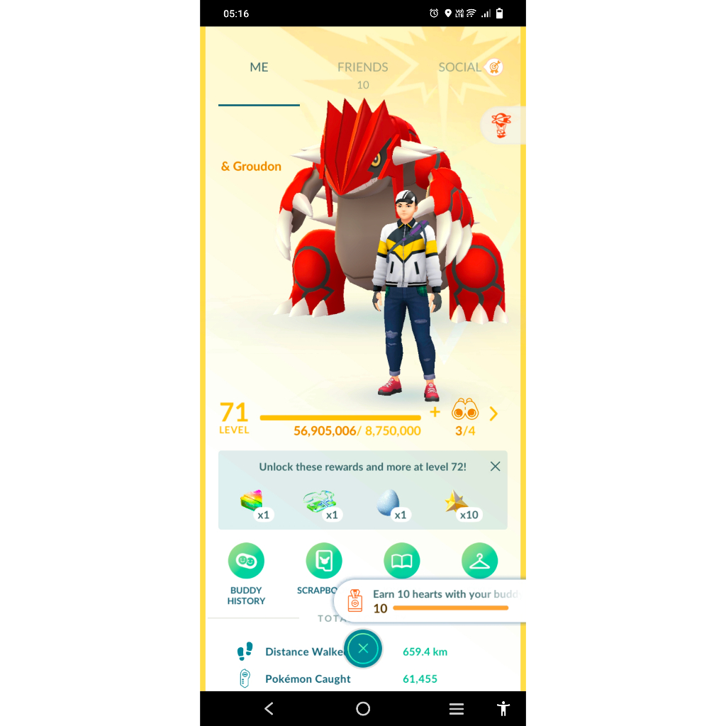 Paket Pokemon Go Siap Pakai (Akun level 71) Shiny Primal Kyogre, Shiny Primal Groudon, Articuno Gala