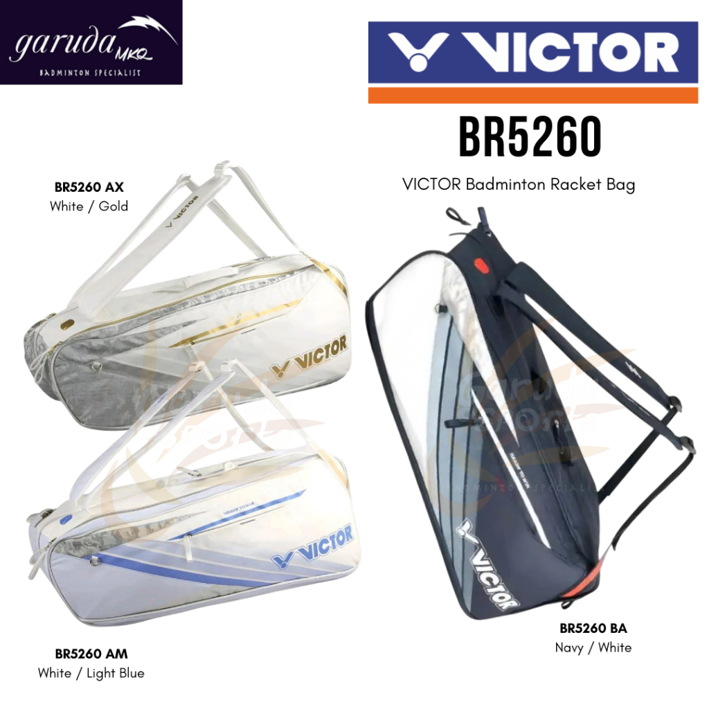 TAS BADMINTON VICTOR BR 5260 / TAS BACKPACK VICTOR BR5260 / BR-5260 VICTOR Badminton Racket Bag