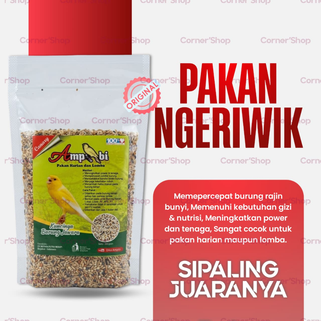 Pakan Kenari Ampibi Pakan Lomba Pakan Harian