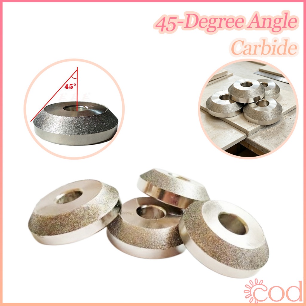 45 Derajat Roda Gerinda Berlian Dudukan Katup Lubang 11-12mm, Grinding Setting Klep Diamond Valve Se