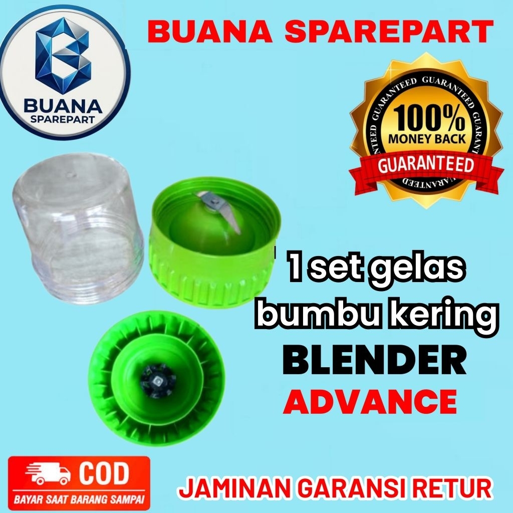 set mounting gelas bumbu kering  blender ADVANCE