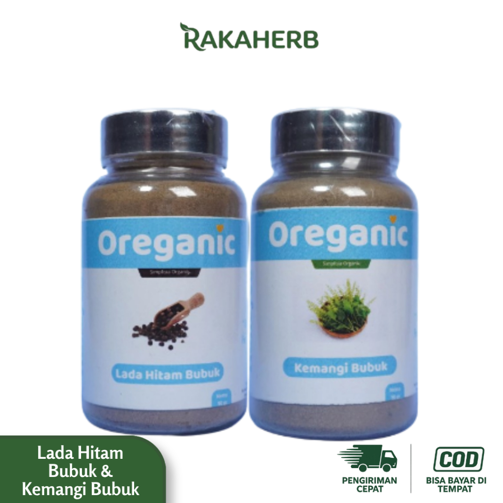 OREGANIC Lada Hitam & Kemangi Bubuk