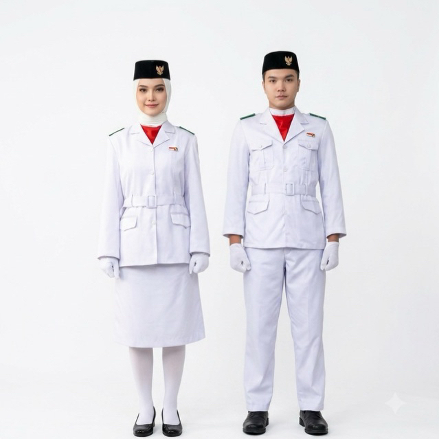 Seragam PASKIBRA PASKIBRAKA Lengkap Seragam Paskibra Seragam PDU Paskibraka Wanita/Pria Terbaru