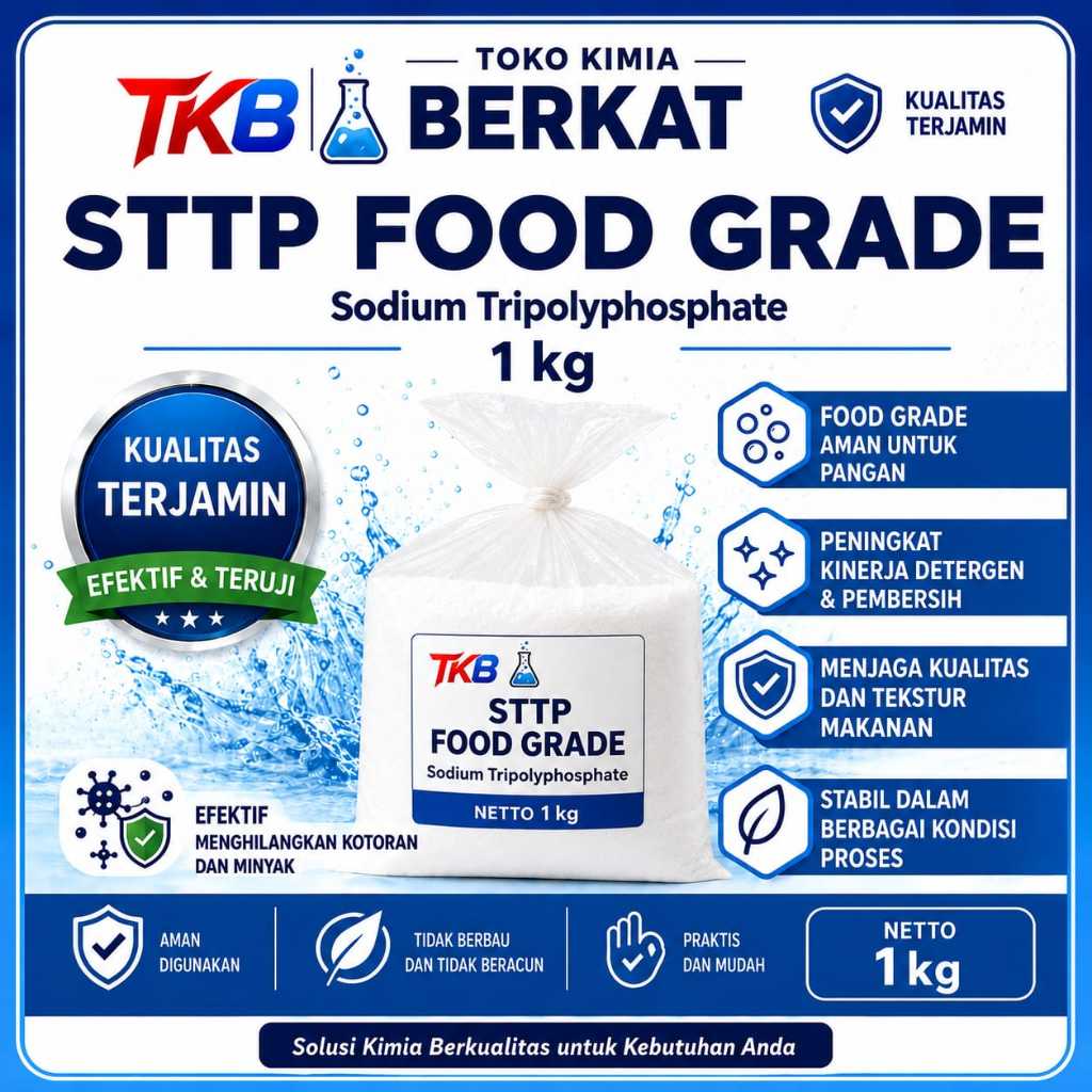 STPP Food Grade Xingfa Halal / Pengenyal Bakso, Mie, Dimsum, dll / 1 kg