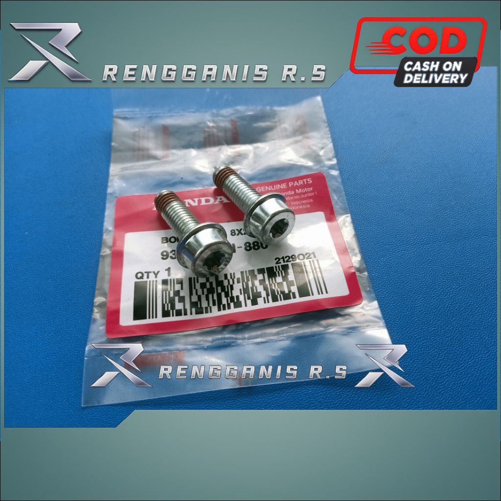 2 PCS BAUT L BINTANG 12 KALIPER REM DEPAN HONDA BEAT VARIO SCOOPY GENIO SUPRA X KARISMA UNIVERSAL M8