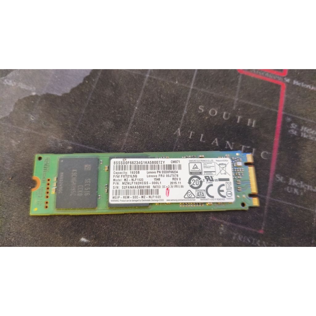 (Second) SSD M.2 Sata Samsung 192Gb