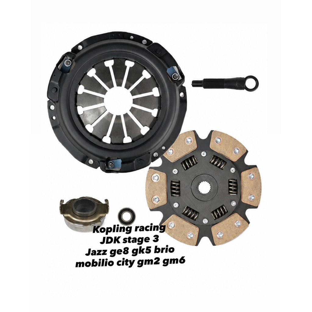 kopling racing stage 3 JDK clutch max jazz rs gk5 ge8 city gm2 gm6 brio mobilio setara act cusco brc
